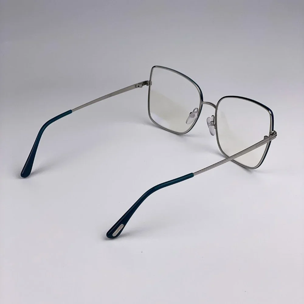 TOM FORD FT5613-B 098 Eyeglasses Dark Green Butterfly Women